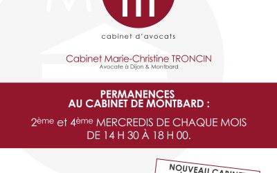 NOUVEAU CABINET À MONTBARD